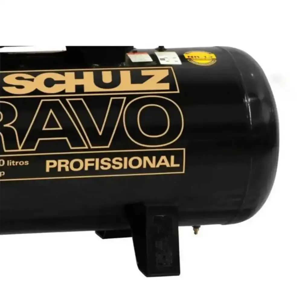 Compressor de ar 3,0 HP 15 pés 200 litros mono 110/220V bravo CSL 15 BR/200 Schulz — fotografia 4