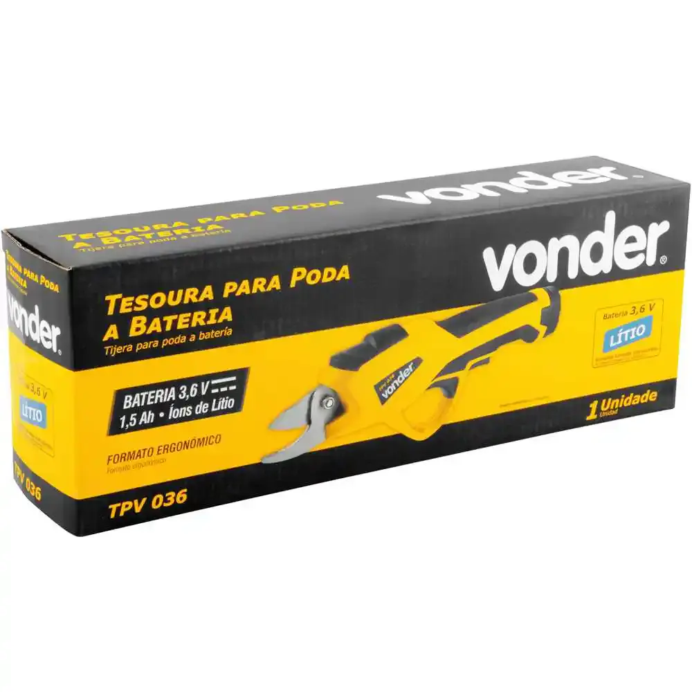 Tesoura a bateria para Podas 3,6V TPV036 VONDER Vonder Cross — fotografia 5