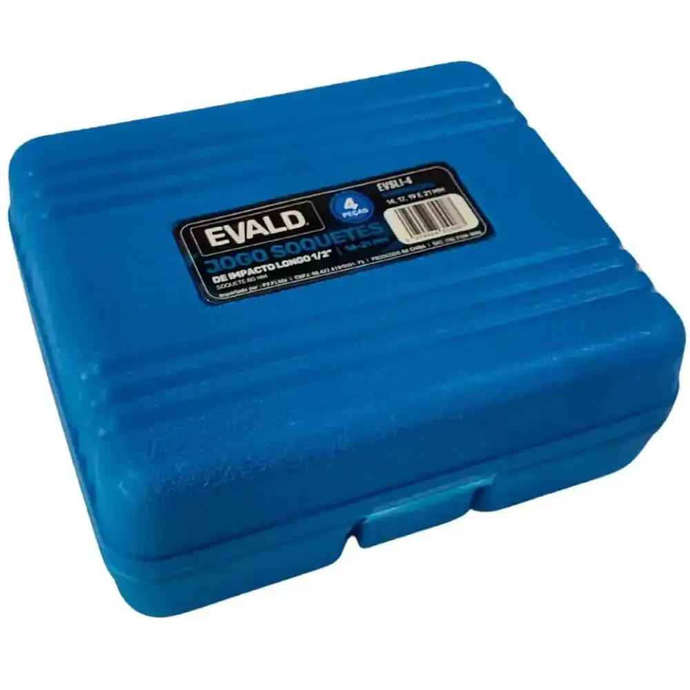 Chave de impacto 18V TBT18IW350-K4 com bateria Toyama kit soquetes 4 pçs 14-21MM EVSLI-4 evald — fotografia 7