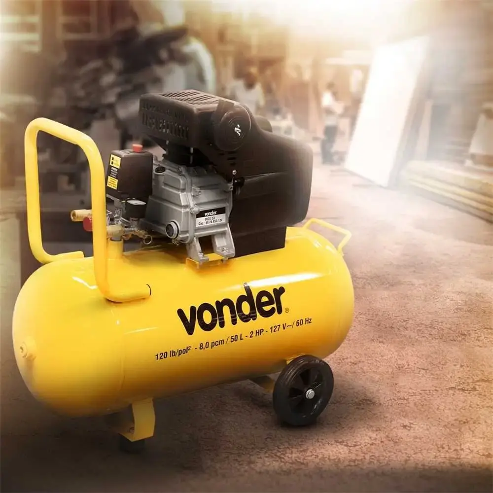 Compressor de ar portátil 8 pés 2 HP 50 litros MCV-50 Vonder 220 V — fotografia 5