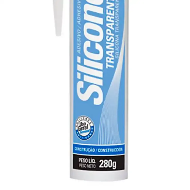Silicone incolor acético tubo 280 GR incolor 22034002000 Tekbond — fotografia 3
