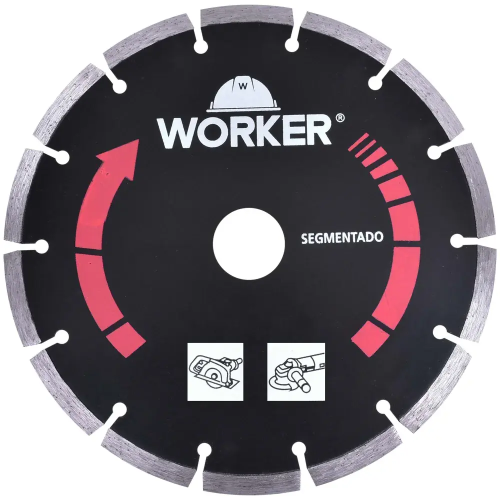 Disco diamantado segmentado 230MMX25,4MM da Worker