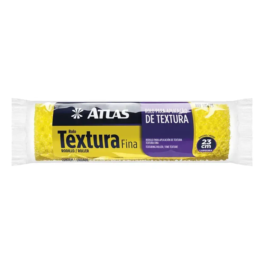 Rolo para aplicação de textura fina 23CM Atlas — fotografia 2
