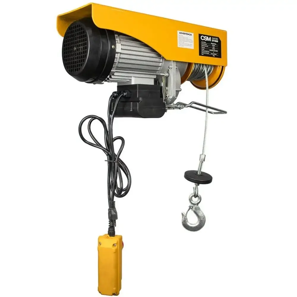 Guincho elétrico cabo de aço TEC 500/1000 KG monofásico CSM 110 V — fotografia 4