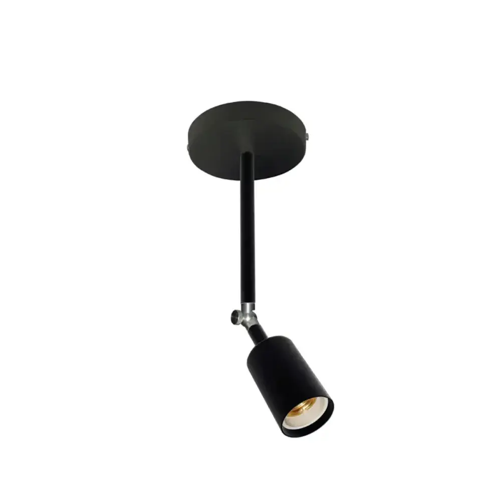 Luminária plafon pointer 1XE27 preto Taschibra — fotografia 3