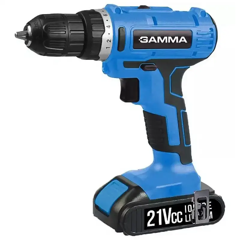 Parafusadeira e furadeira à bateria 21V 3/8 POL bivolt G12103/BR Gamma — fotografia 3