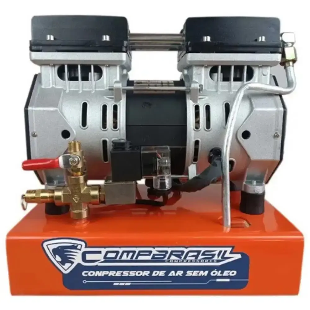 Compressor ar direto poço artesiano sem óleo 550W 0,75HP Compbrasil — fotografia 2