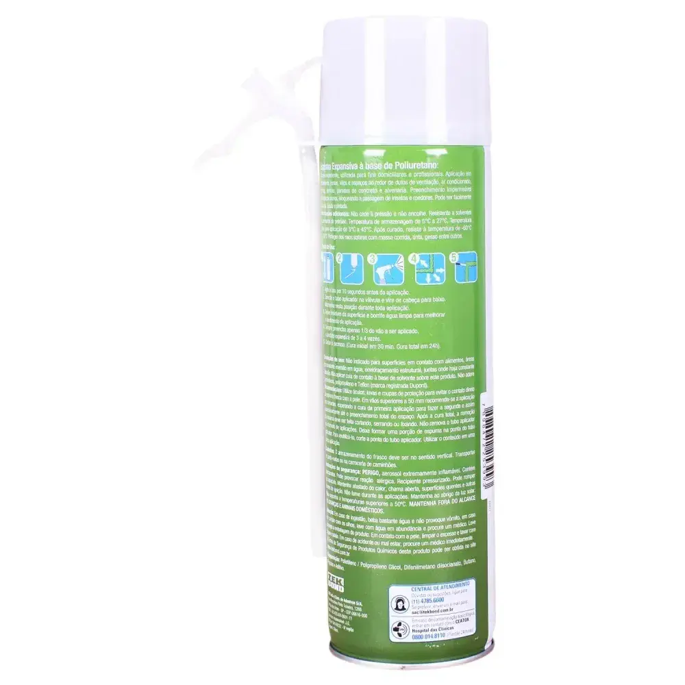 Espuma expansiva pu uso geral 320G / 500ML Tekbond — fotografia 8
