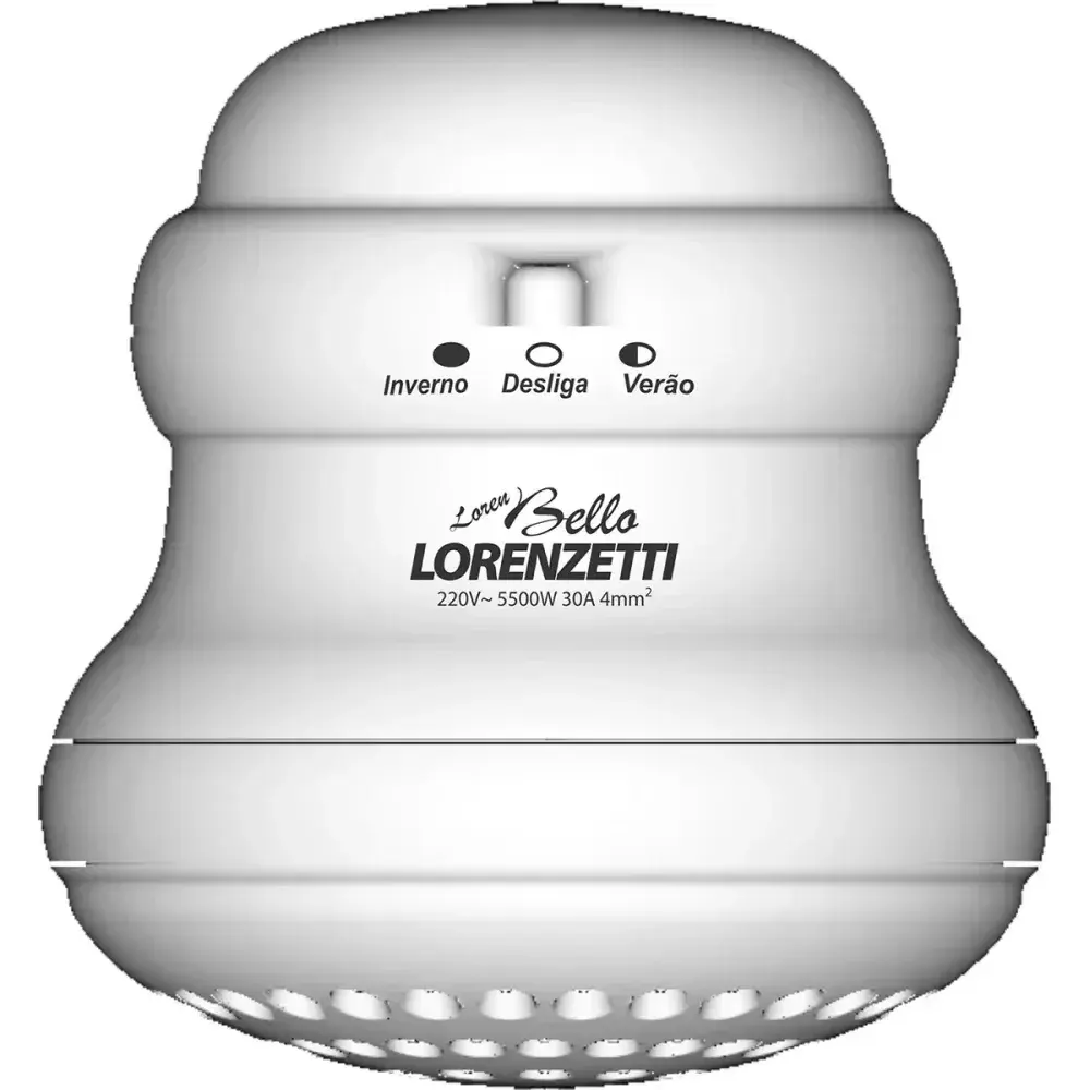 Chuveiro loren bello branco 5500W 127V lorenzetti Lorenzetti Duchas — fotografia 2