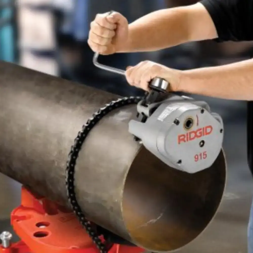 Torno de corrente portátil com tripé 1/8 a 2.1/2 POL Ridgid — fotografia 4