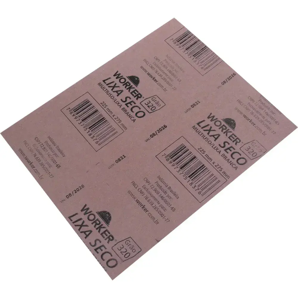 Lixa seco GR320 225MM x 275MM Worker — fotografia 4