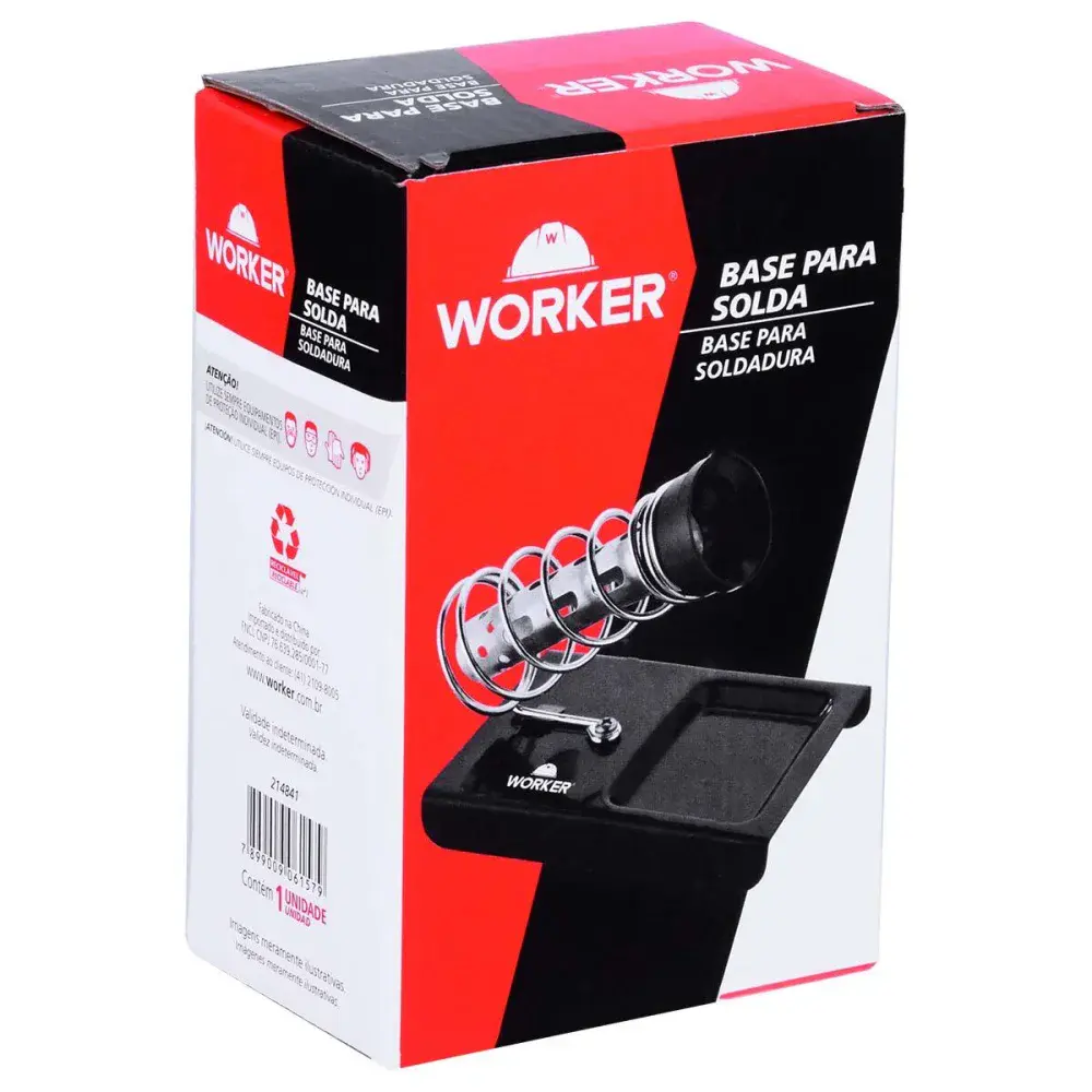 Suporte para ferro de solda com esponja de limpeza Worker — fotografia 6