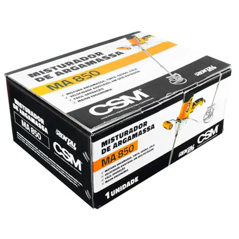 Misturador de tinta e argamassa elétrico 850W MA 850 CSM 220 V — fotografia 6