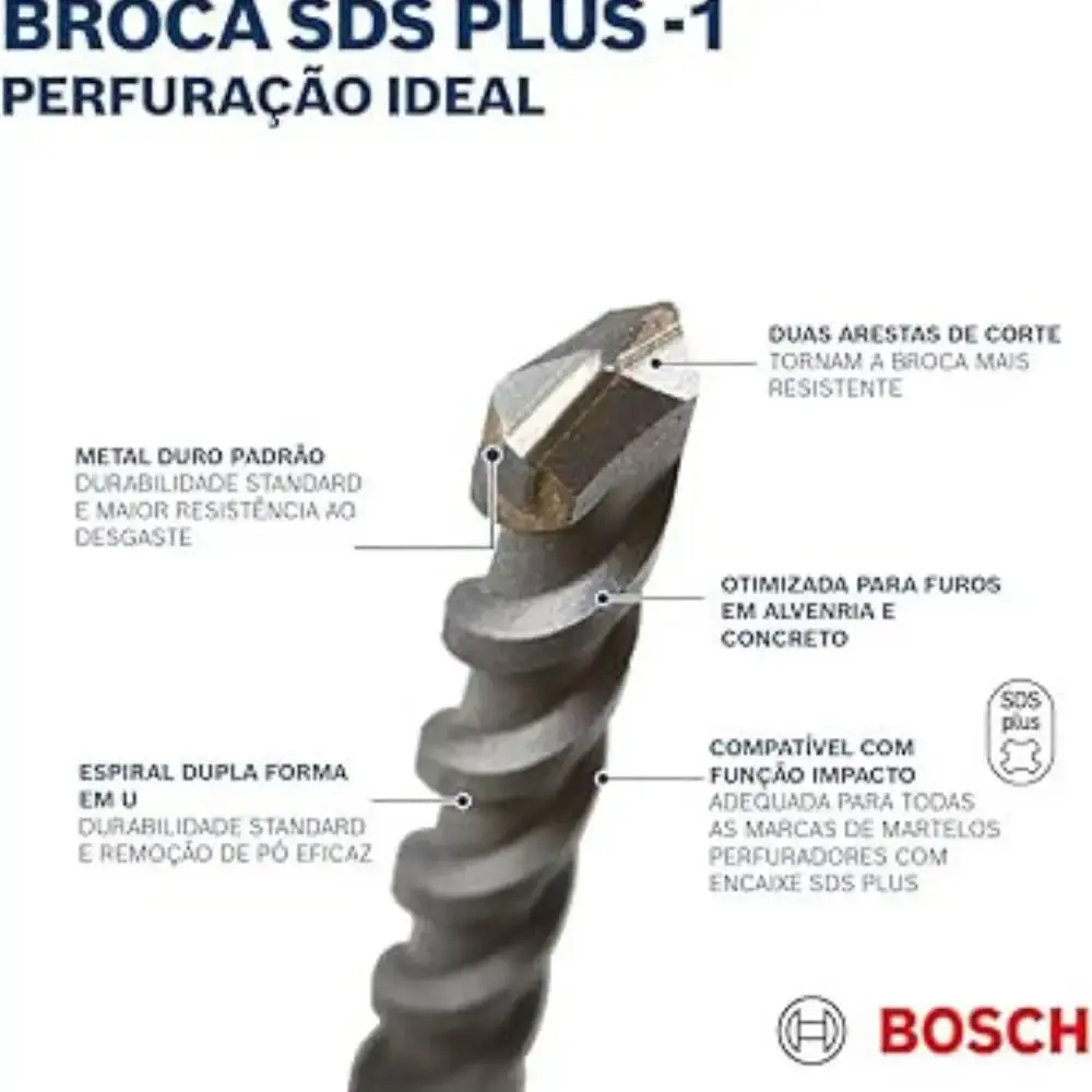 Broca SDS Plus 8 x 160 mm 2608680270000 BOSCH — fotografia 4