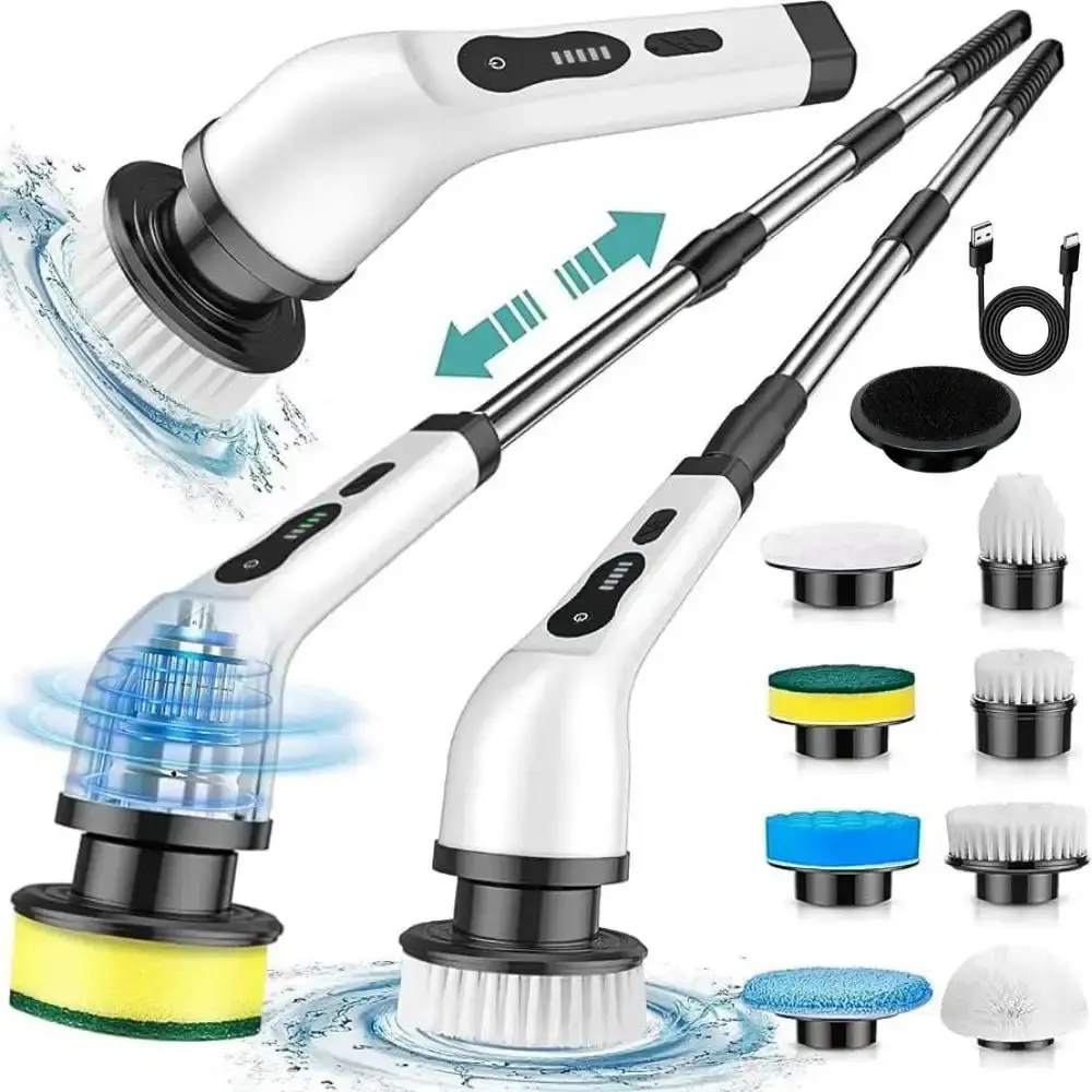 Esfregão portátil 9 em 1 recarregável mop 360º sem fio limpeza pesada multiuso casa LYS