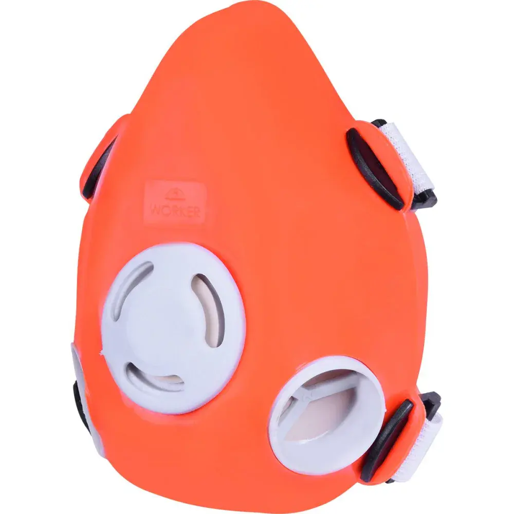 Respirador semifacial para 2 filtros Worker