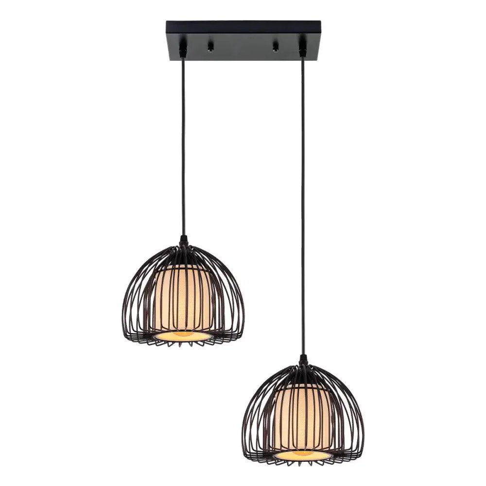Luminária pendente tefus preto Kala — fotografia de referência