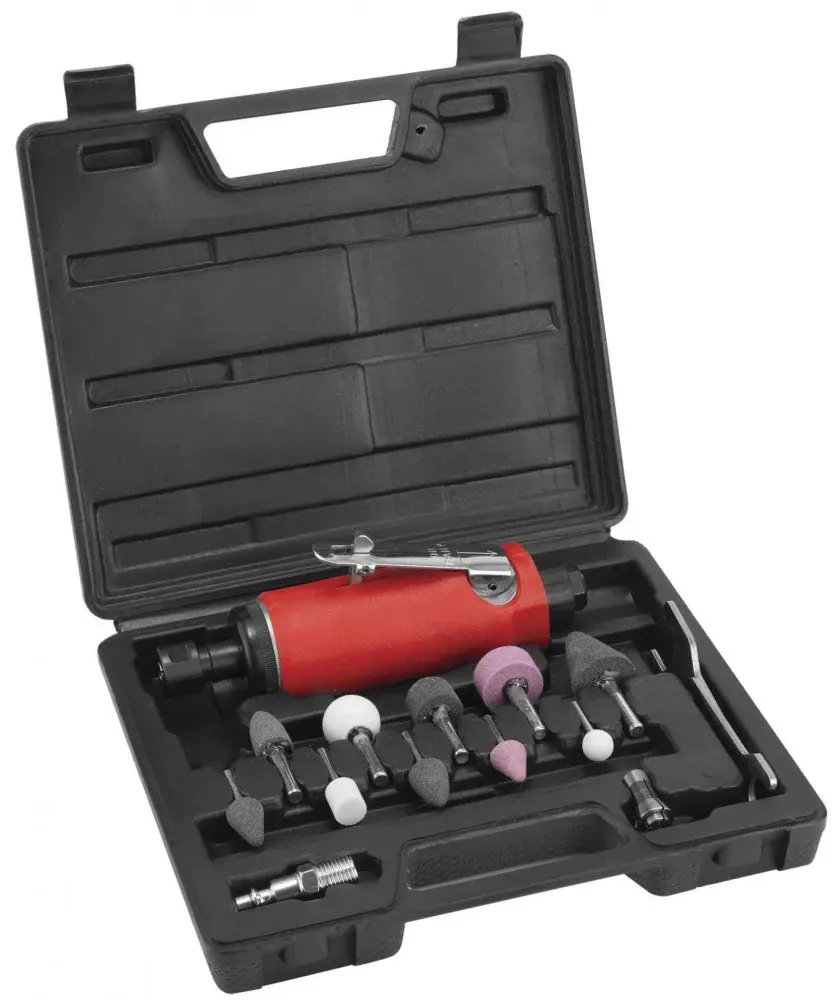 Kit retificadeira pneumatica reta 1/4 Worker — fotografia de referência