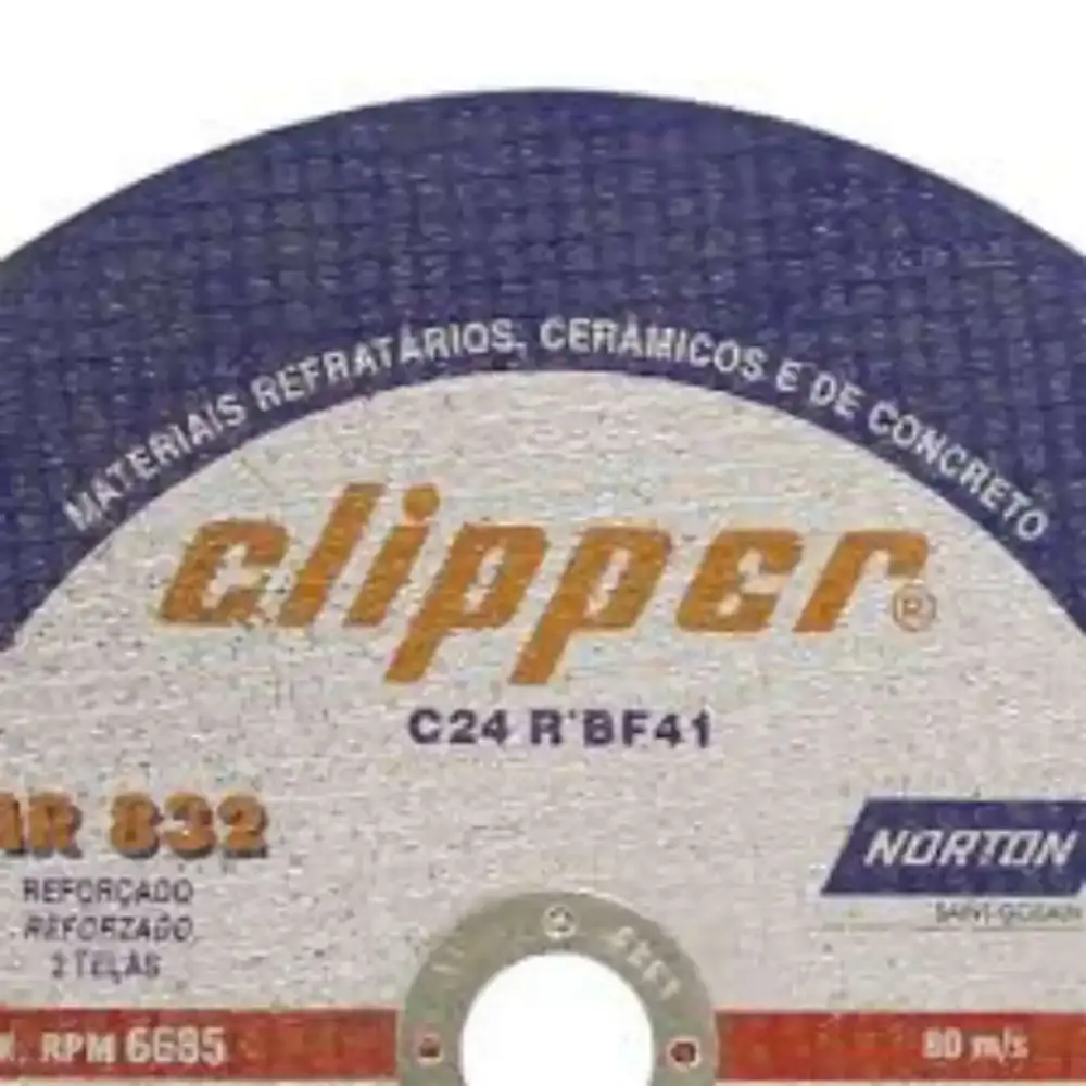 DISCO DE CORTE PAREDE 9 polegadas 2TELAS CLIPPER Norton — fotografia 4