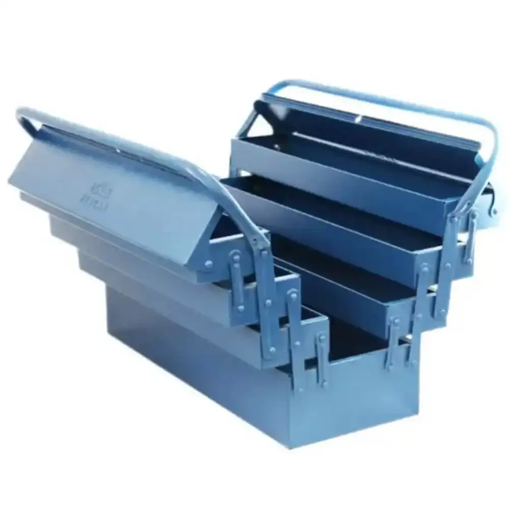 Caixa para ferramentas sanfonada com 7 gavetas 50 CM azul Fercar