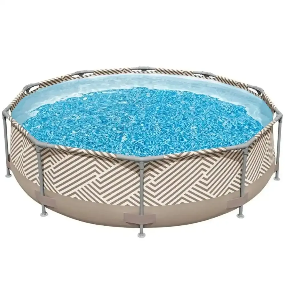 Piscina com armação circular 5200 litros diâmetro 3,05 metros com capa Mor — fotografia 3