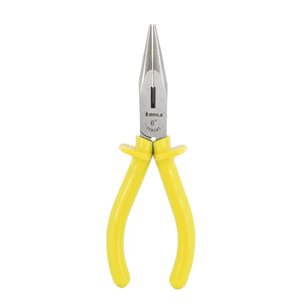 Alicate bico meia cana isolado curto 6 Mayle
