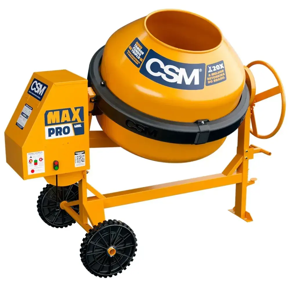 Betoneira profissional max pro 400L 2CV 220V CSM — fotografia 2