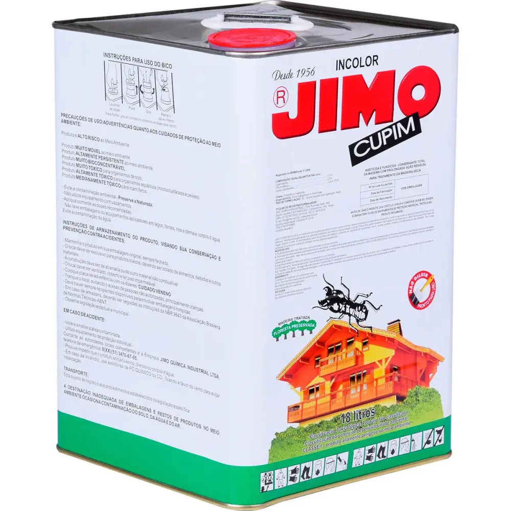 Inseticida jimo cupim incolor 18L - base solvente - jimo quimica — fotografia 3
