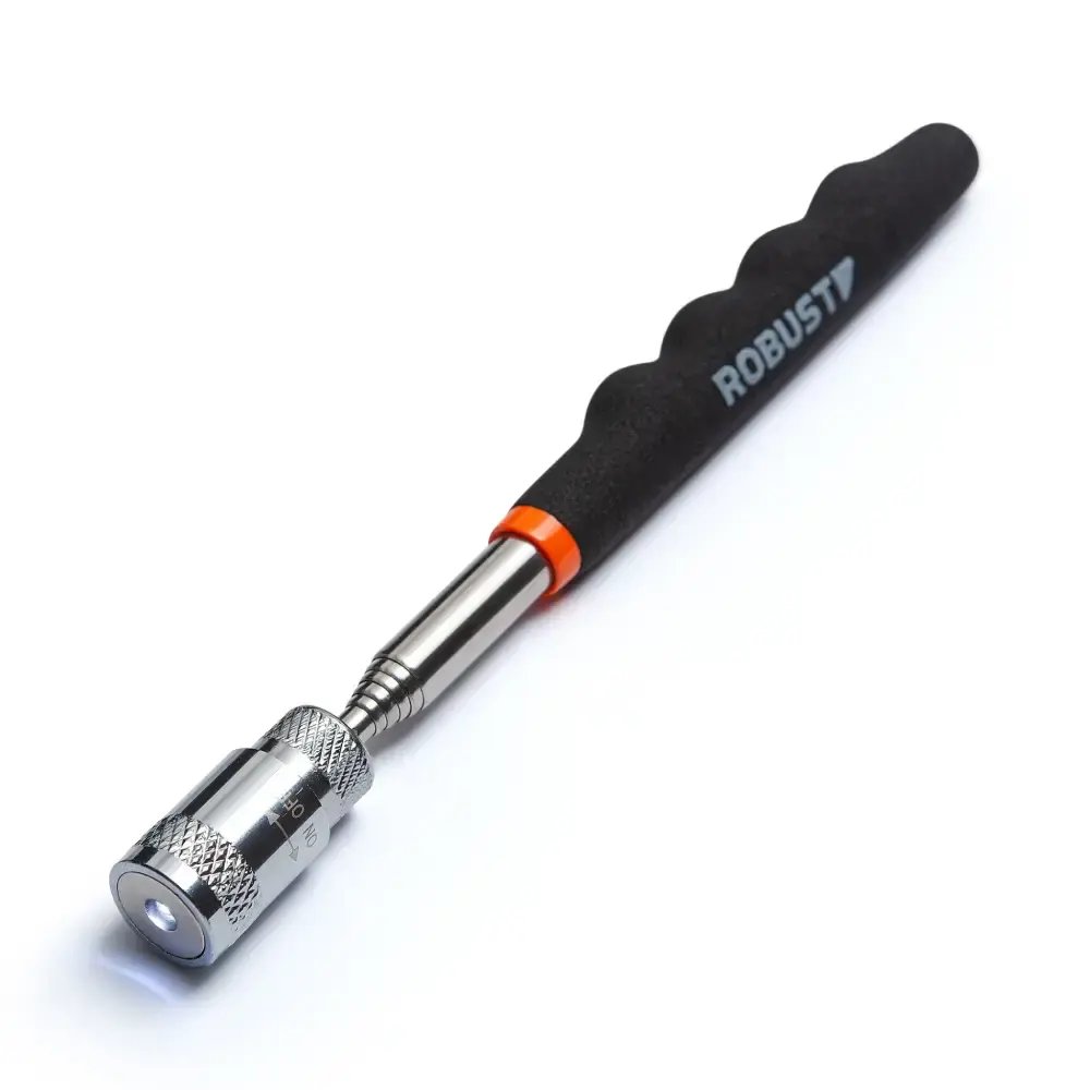 Caneta Magnética Telescópica até 800 mm com LED ROBUST