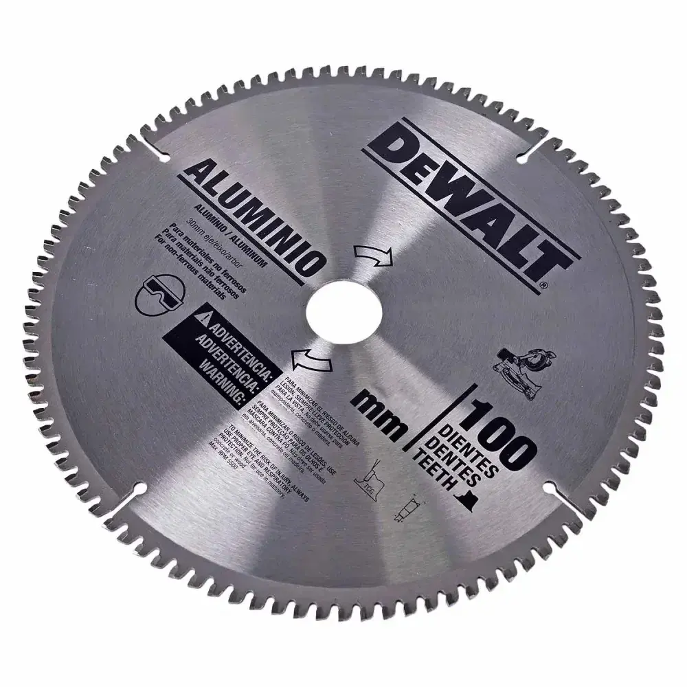Disco de serra 12 100 d para corte em alumínio Dewalt — fotografia 7