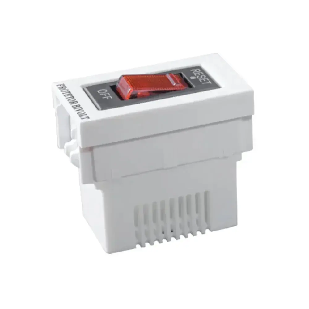 Módulo protetor mpt 10A 250V branco bivolt vivaz Ilumi — fotografia 2