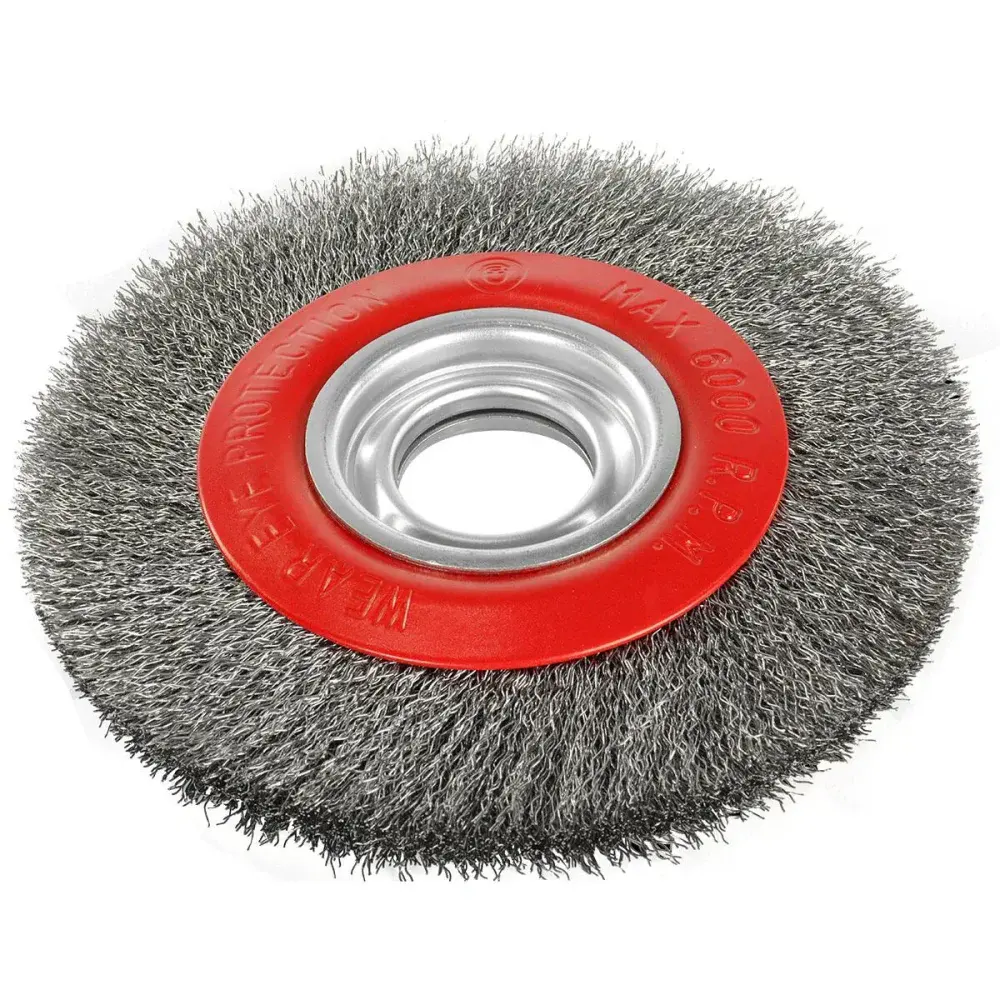 Escova circular ondulada em aço 8”.1/4 Worker — fotografia 6