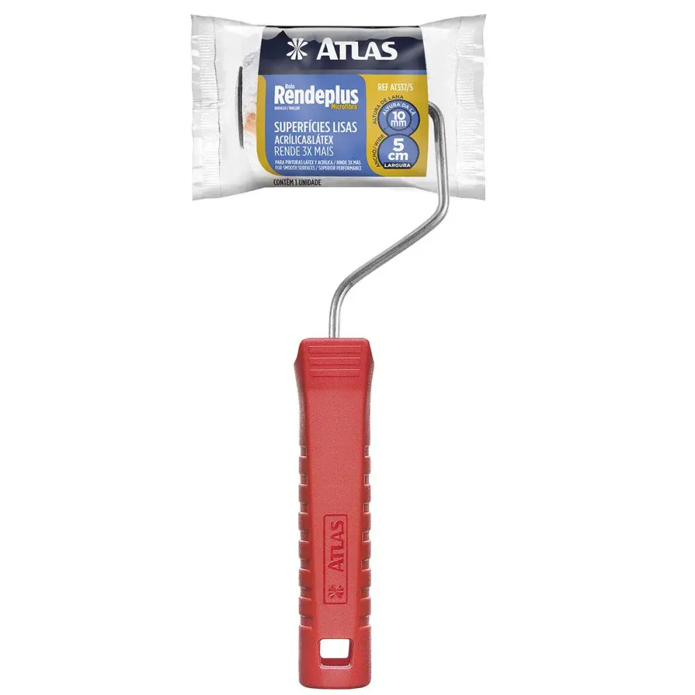 Rolo de pintura rendeplus microfibra 5CM 10MM Atlas