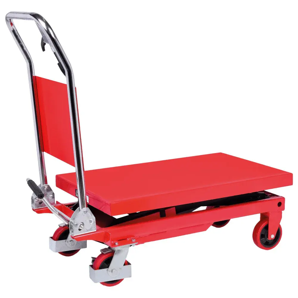 Mesa hidráulica pantográfica 970MM 500KG Worker — fotografia de referência