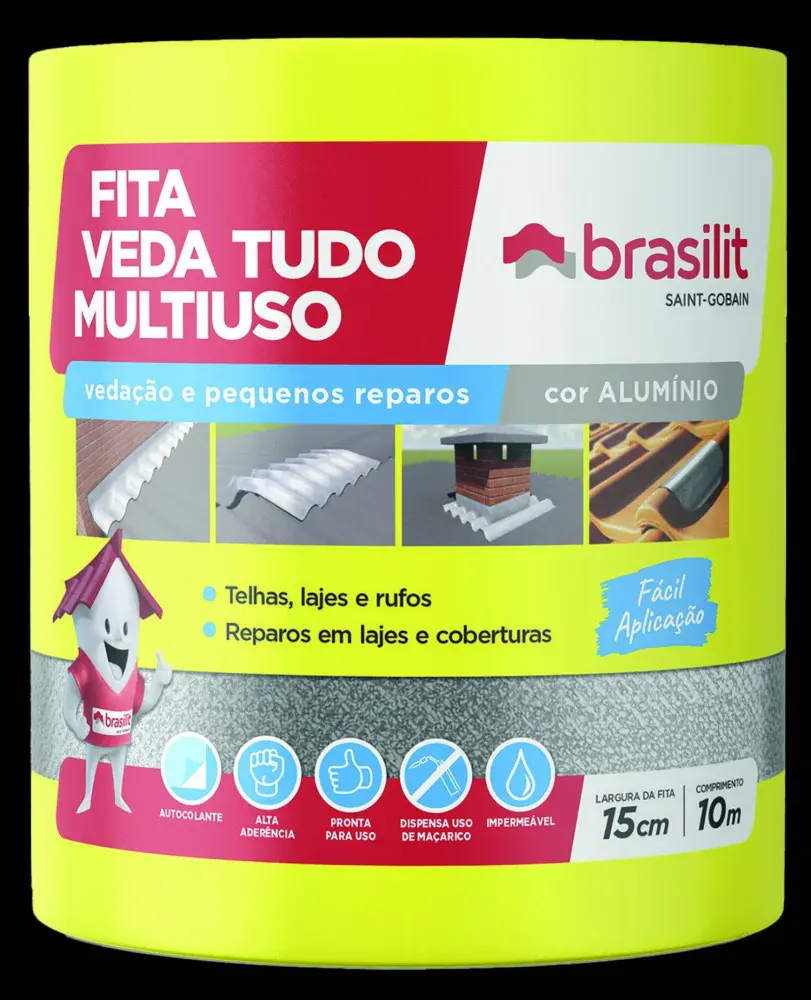 Manta autoadesiva impermeabilizante 15CM x 10M Brasilit