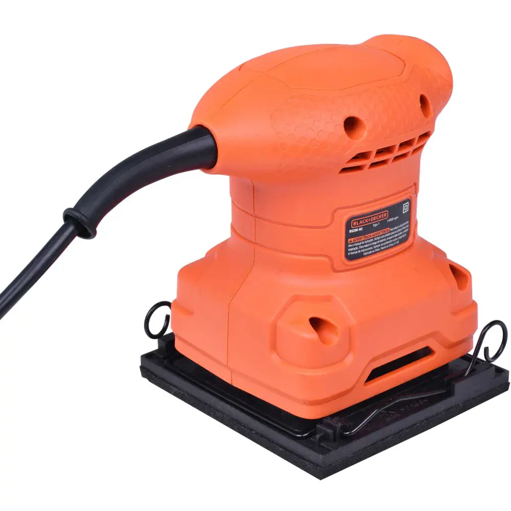 Lixadeira orbital folha de lixa 1/4” 200W 220V blackdecker Black & Decker — fotografia 3