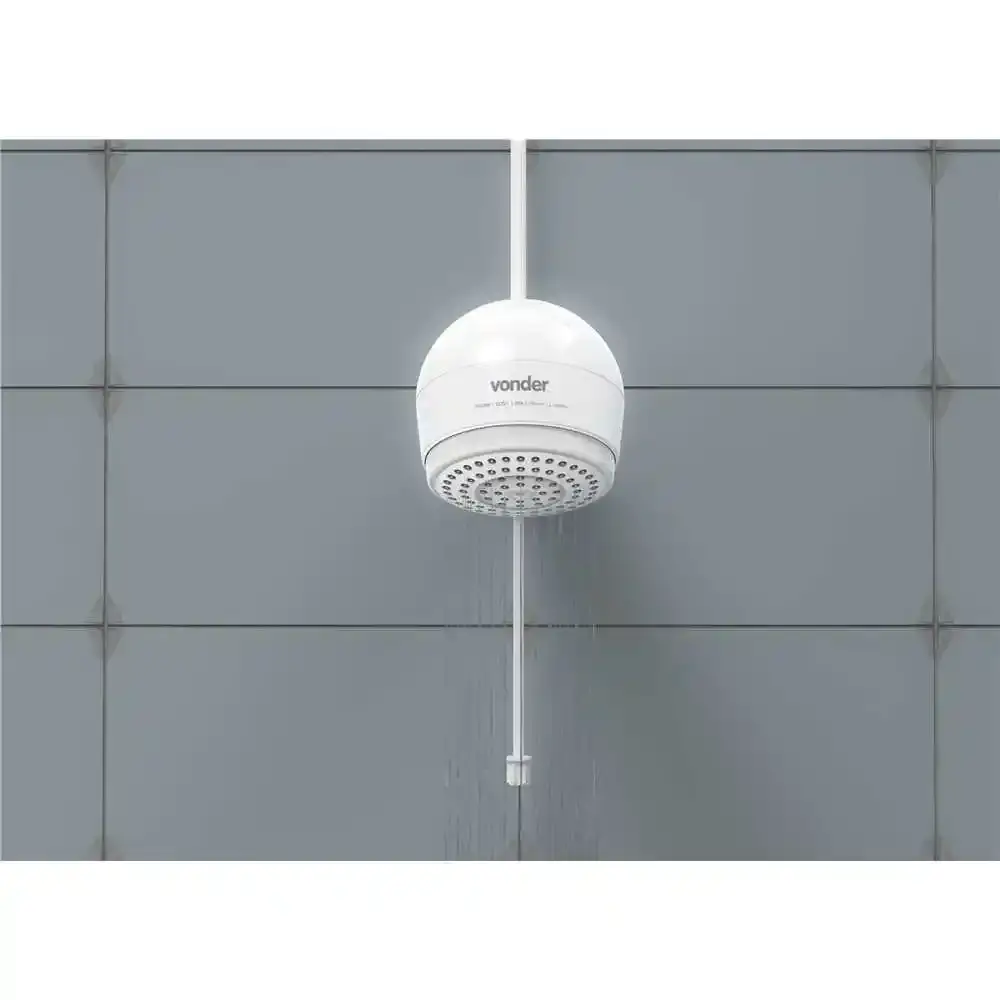 Ducha eletrônica 5500W 127V branca Vonder — fotografia 5