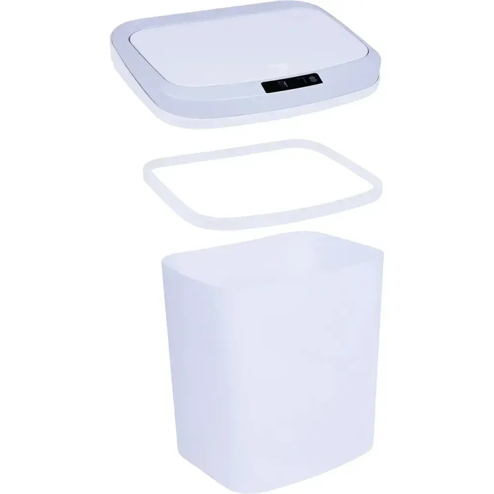 Lixeira automática usb branca 16L Kala — fotografia 11