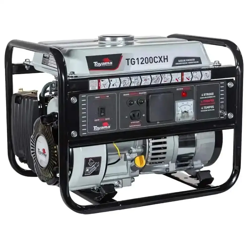 Gerador gasolina 1 KVA monofásico com carregador de bateria TG1200CXH Toyama 220 V — fotografia 3