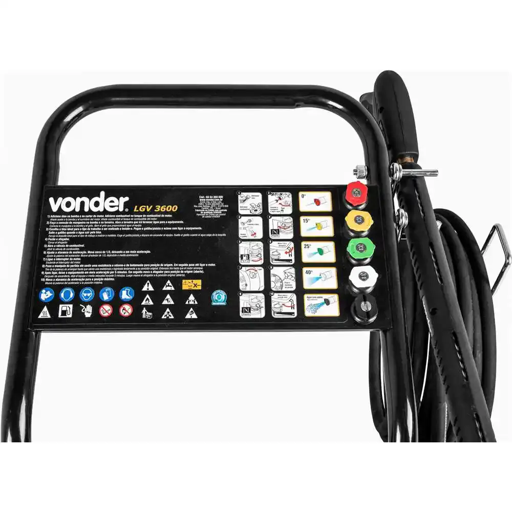 Lavadora de alta pressão a gasolina 14CV 1020L/H LGV3600 Vonder — fotografia 7