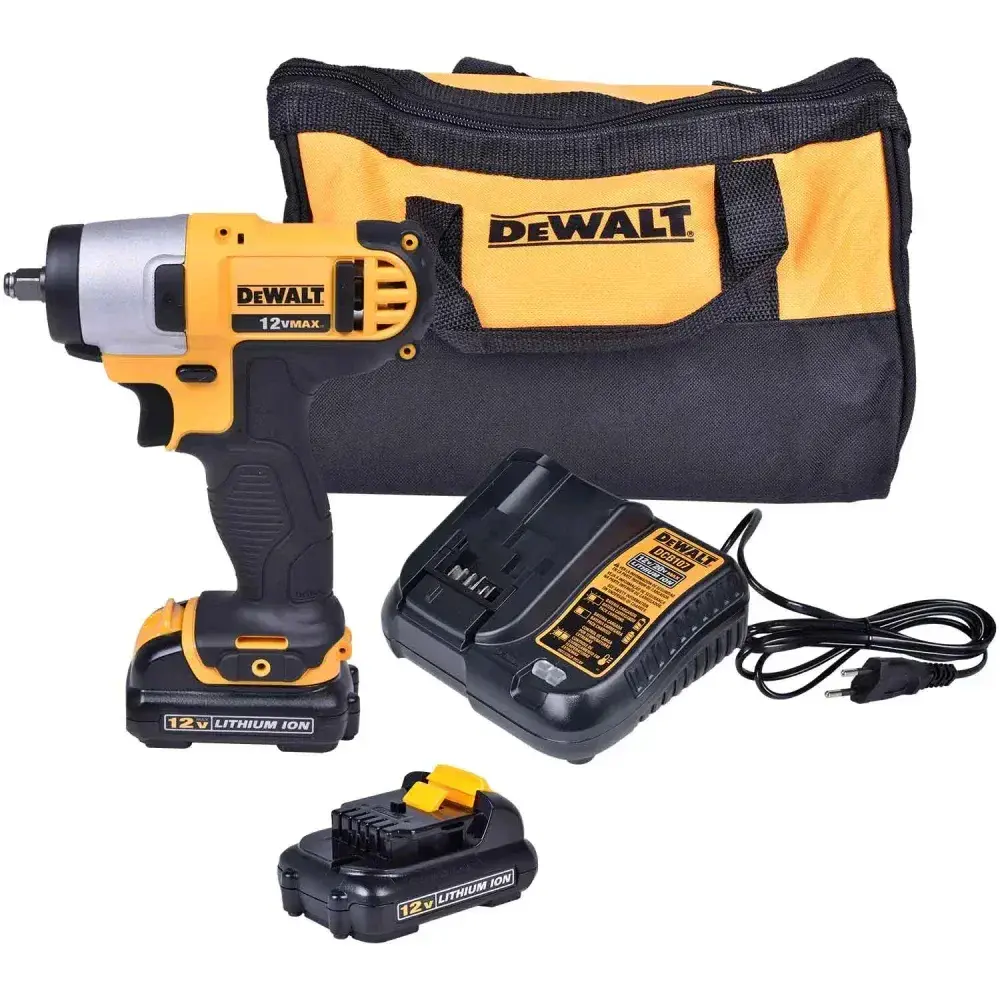 Chave de impacto à bateria 3/8 10MM com 220V da Dewalt — fotografia 9
