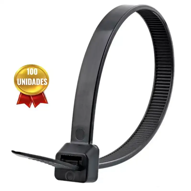 Abraçadeira de Nylon Preta 200 x 4.8 mm 100 Unidades AFF3170018 FERRARI — fotografia de referência