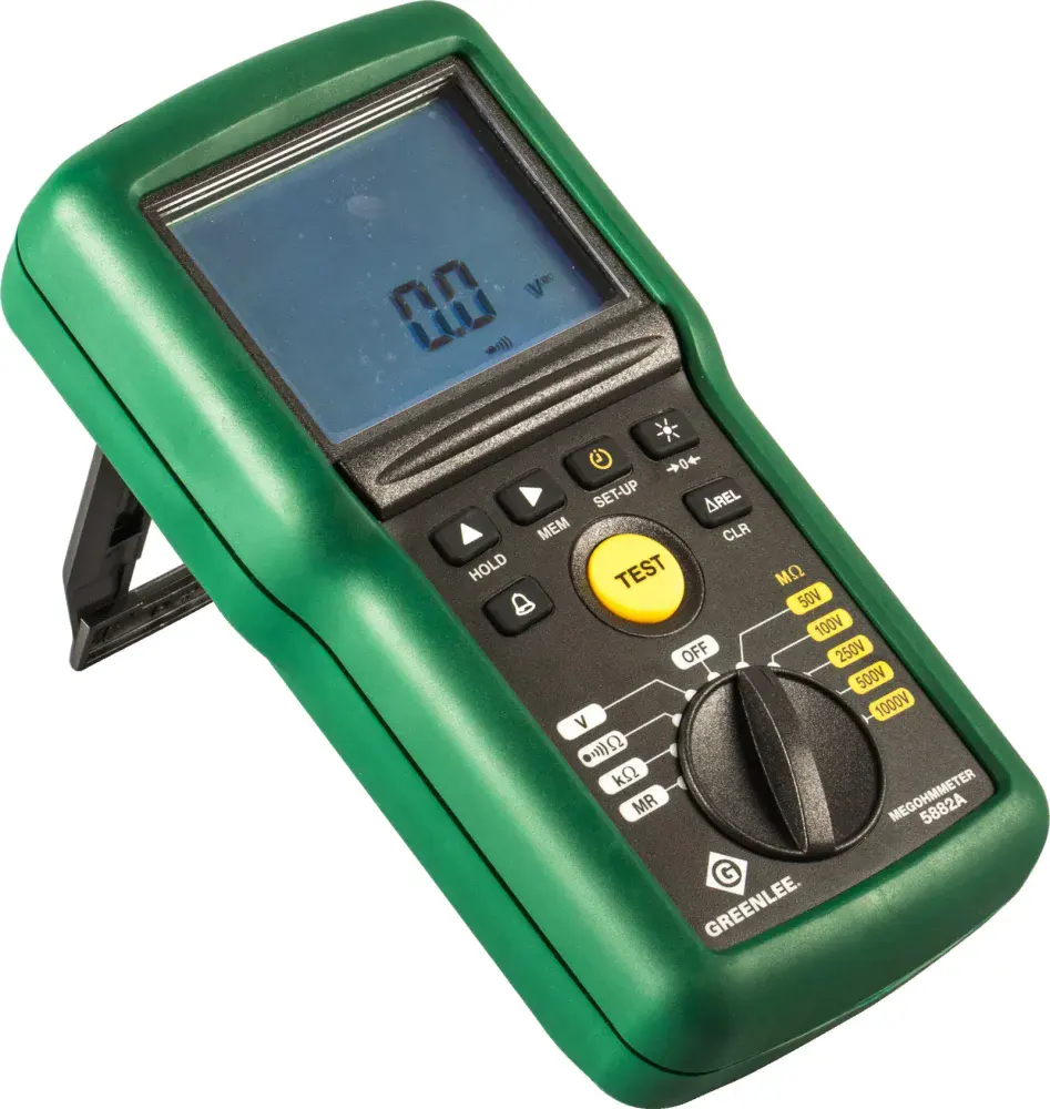 Megômetro digital portátil 1KV cat iv 600V Greenlee — fotografia 6