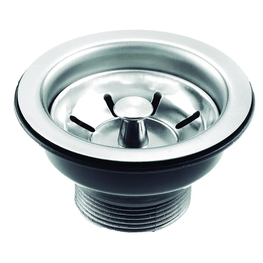 Válvula inox para pia 3.1/2 com pino em metal Padova