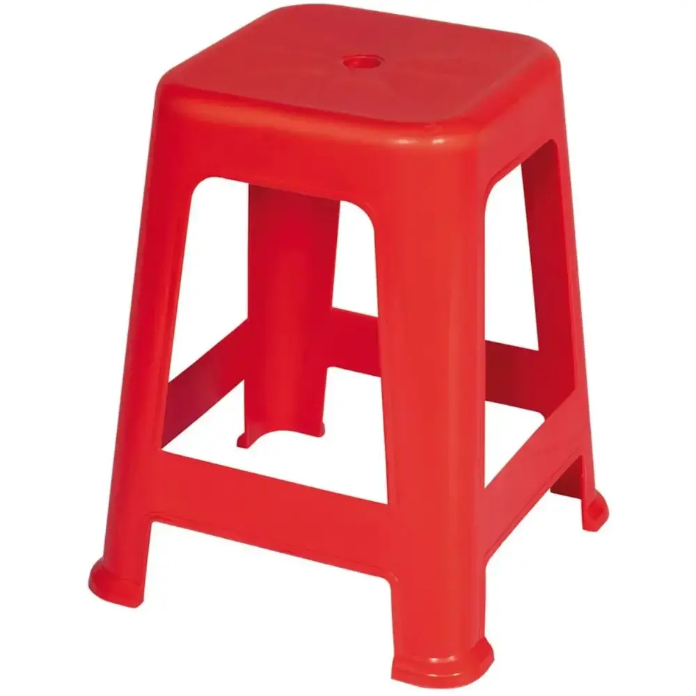 Banqueta plástica vermelha 60 CM Mor — fotografia de referência
