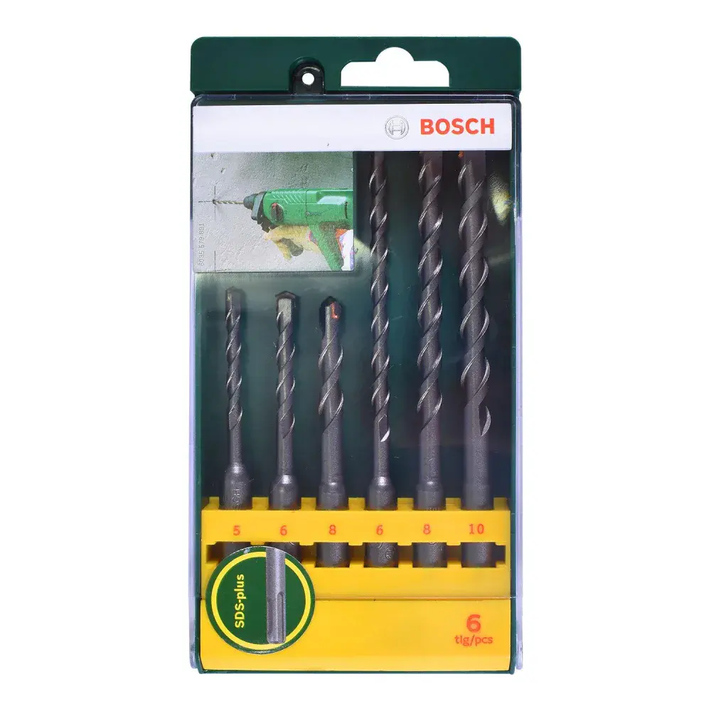Jogo de brocas sds plus de 5 a 10 mm Bosch - 6 peç — fotografia 4