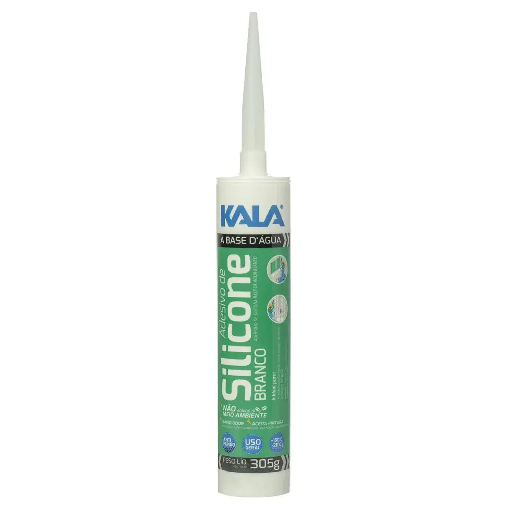 Silicone à base dágua branco com 305G da Kala — fotografia de referência