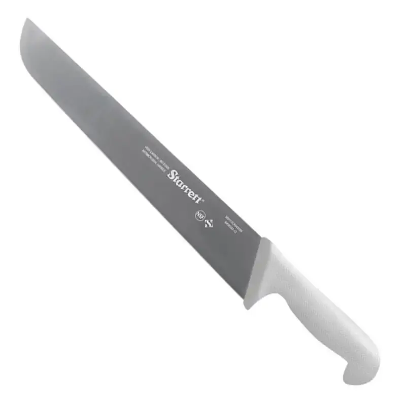 Faca para carne lâmina reta larga 30 CM 12 POL branca KBKW203-12 Starrett