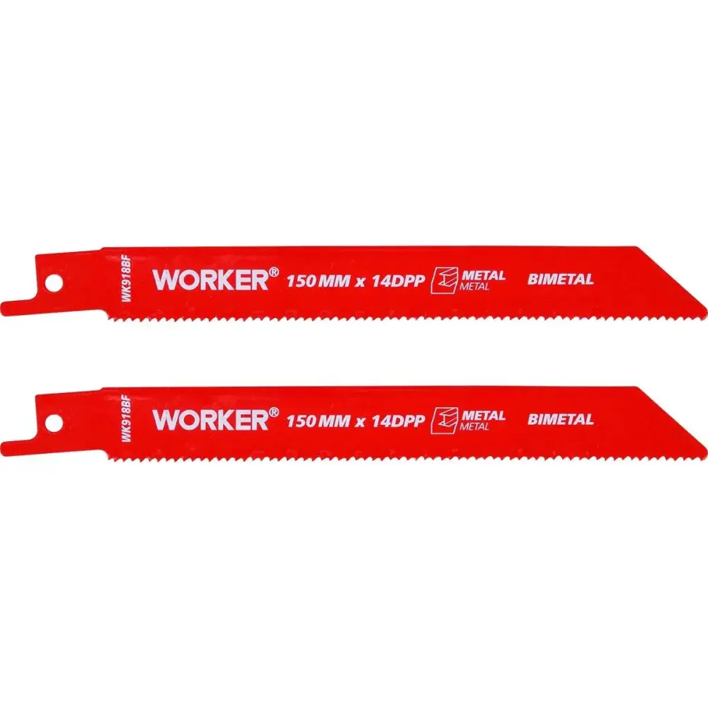 Lâmina para serra sabre bimetálica 1/2” 150MM 14 dentes Worker — fotografia 6