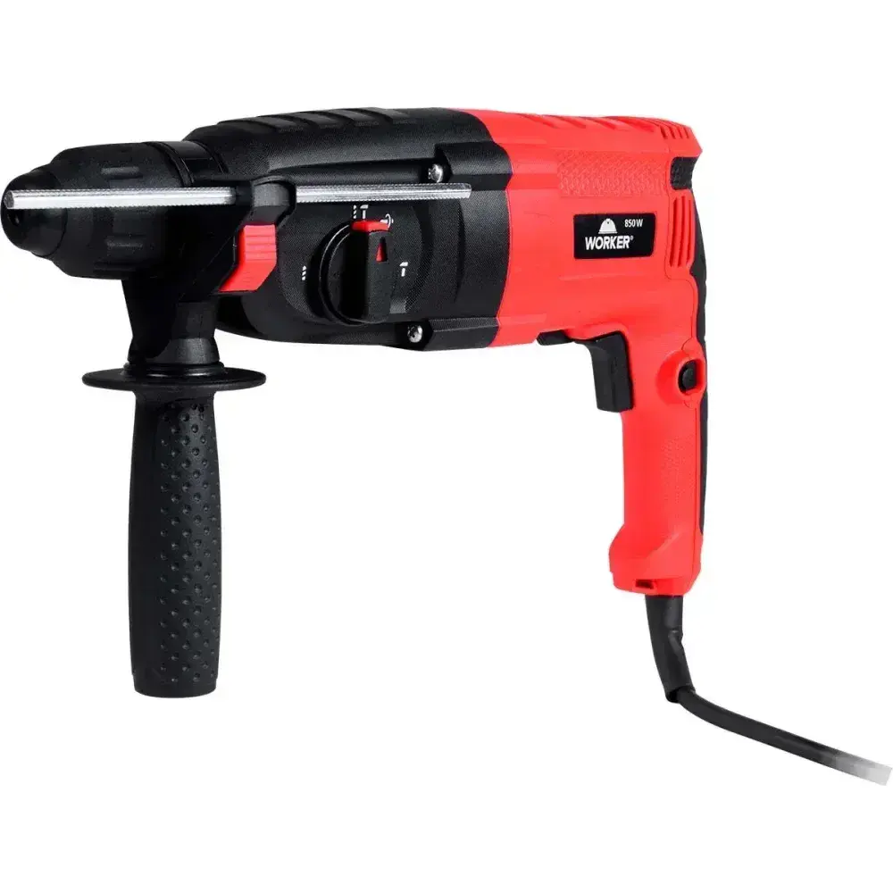 Martelete perfurador rompedor sds plus 850W 3,3J Worker — fotografia 9